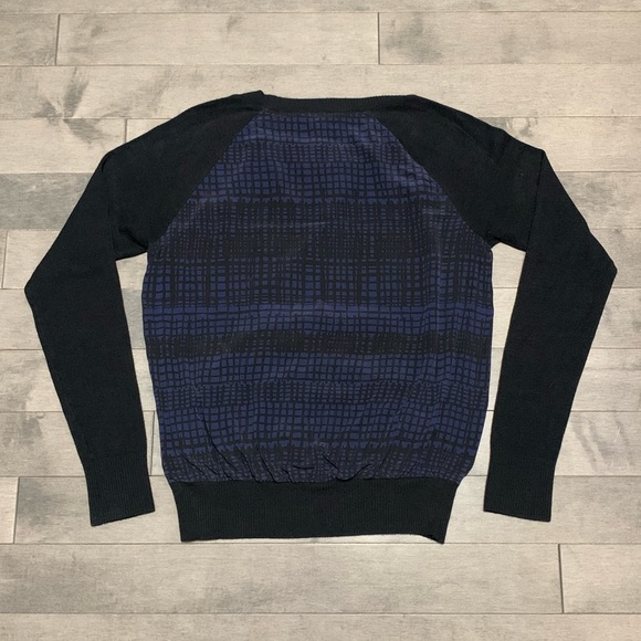 Michael Stars Silk Sweater - Navy/Black- Small - Picture 2 of 3